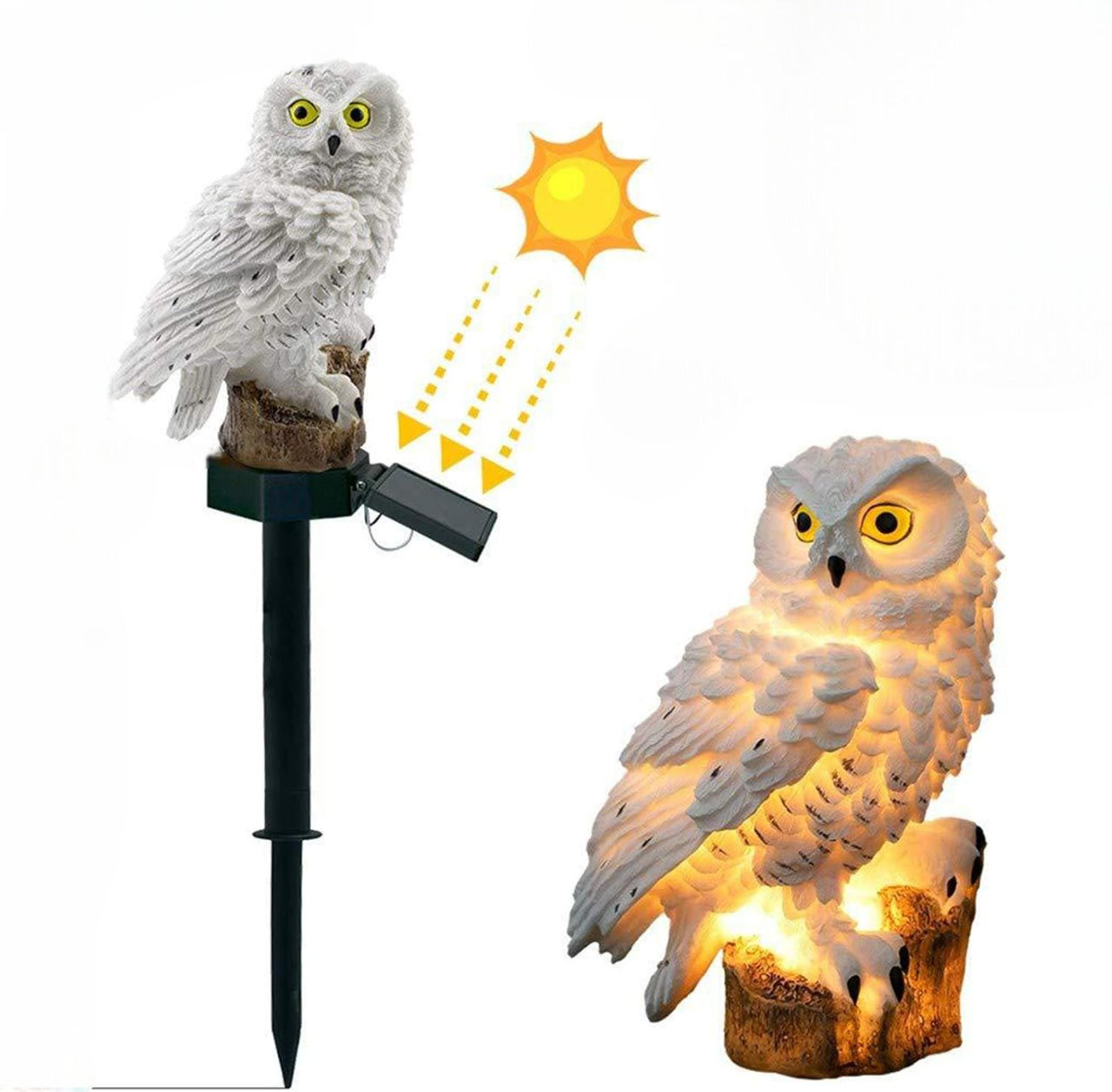 lumiere solaire exterieur - Hibou Blanc